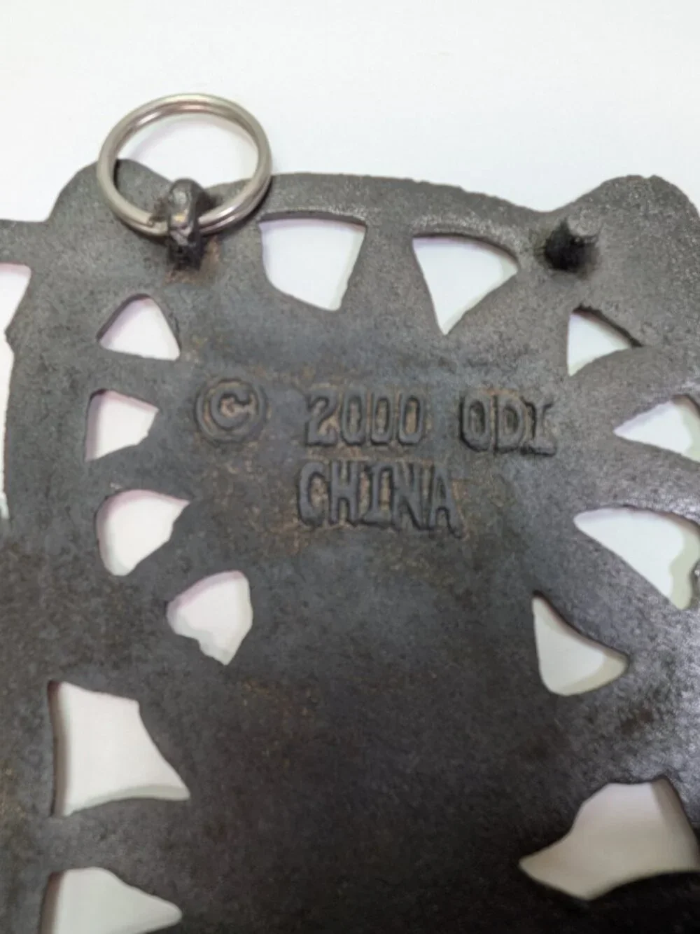 Vintage 2000 ODI Copper Cat Kitten Openwork Trivet Wall Hanging Decor Y2K